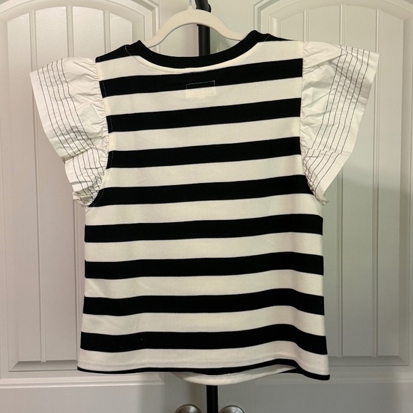 Umgee Black and White Striped Top - Picture 2 of 4